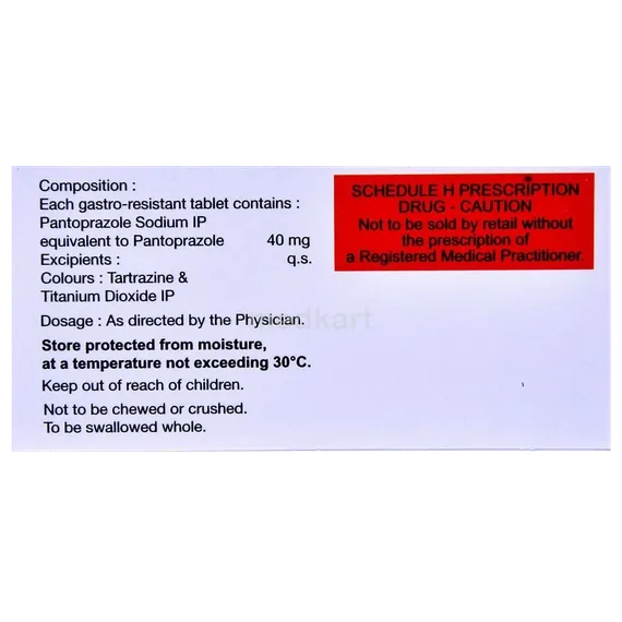 pantop 40mg tablet 15's